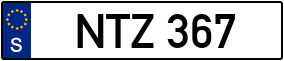 Trailer License Plate